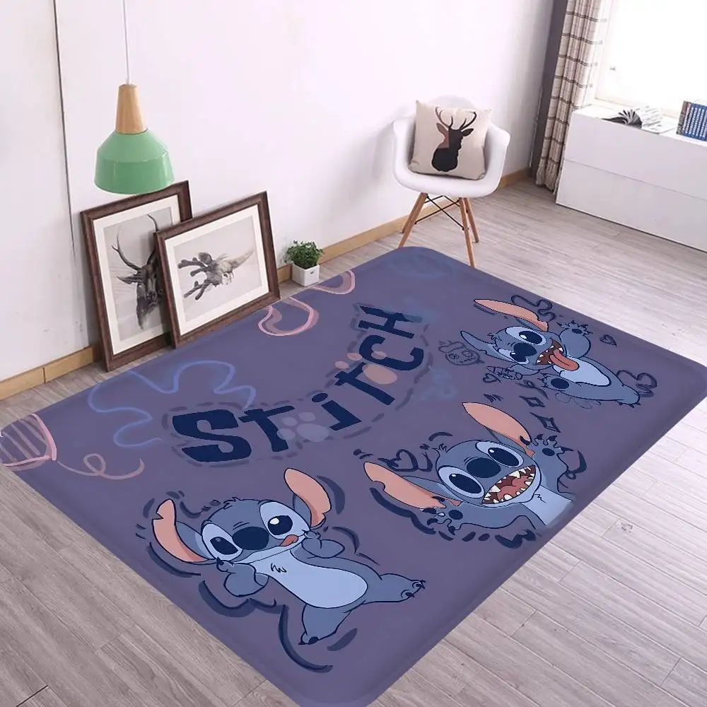 Cute S-Stitchs Floor Mat Rectangle Anti-slip Home Soft Badmat Front Door Indoor Outdoor Mat Welcome Doormat