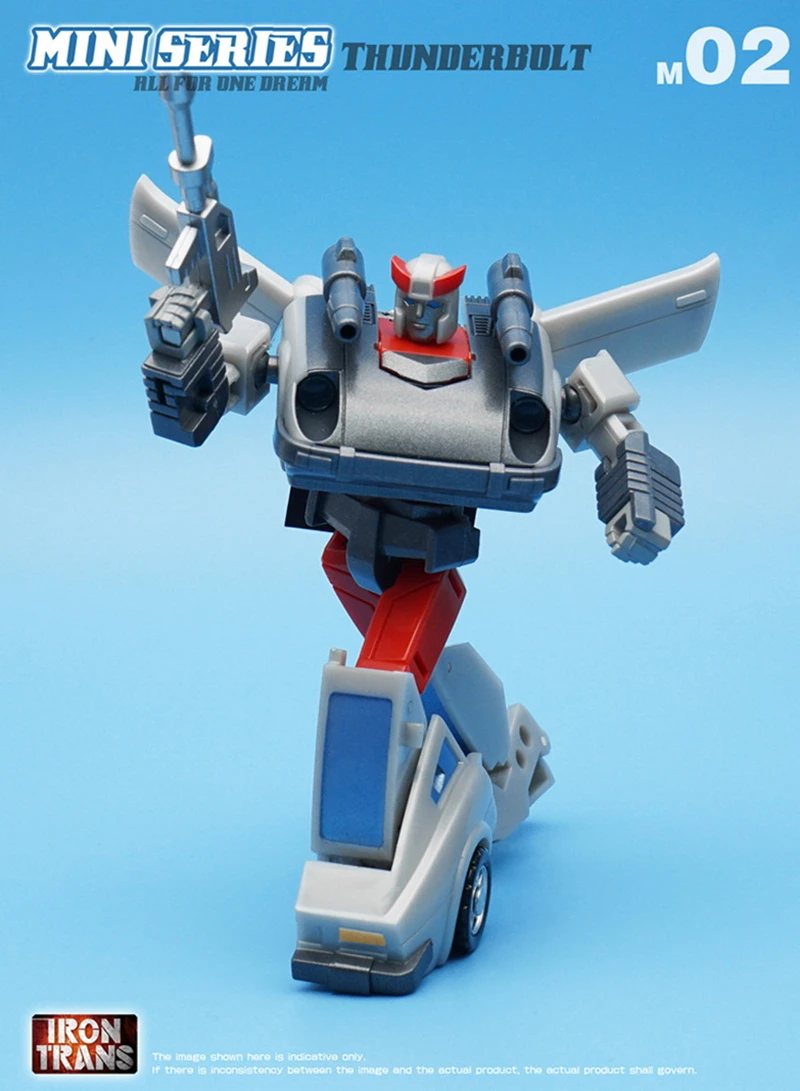 Transformation Iron Trans M01 M02 M03 3Pcs Police Wagon Thunderbolt Smog With Special Code Action Figure Toys With Box