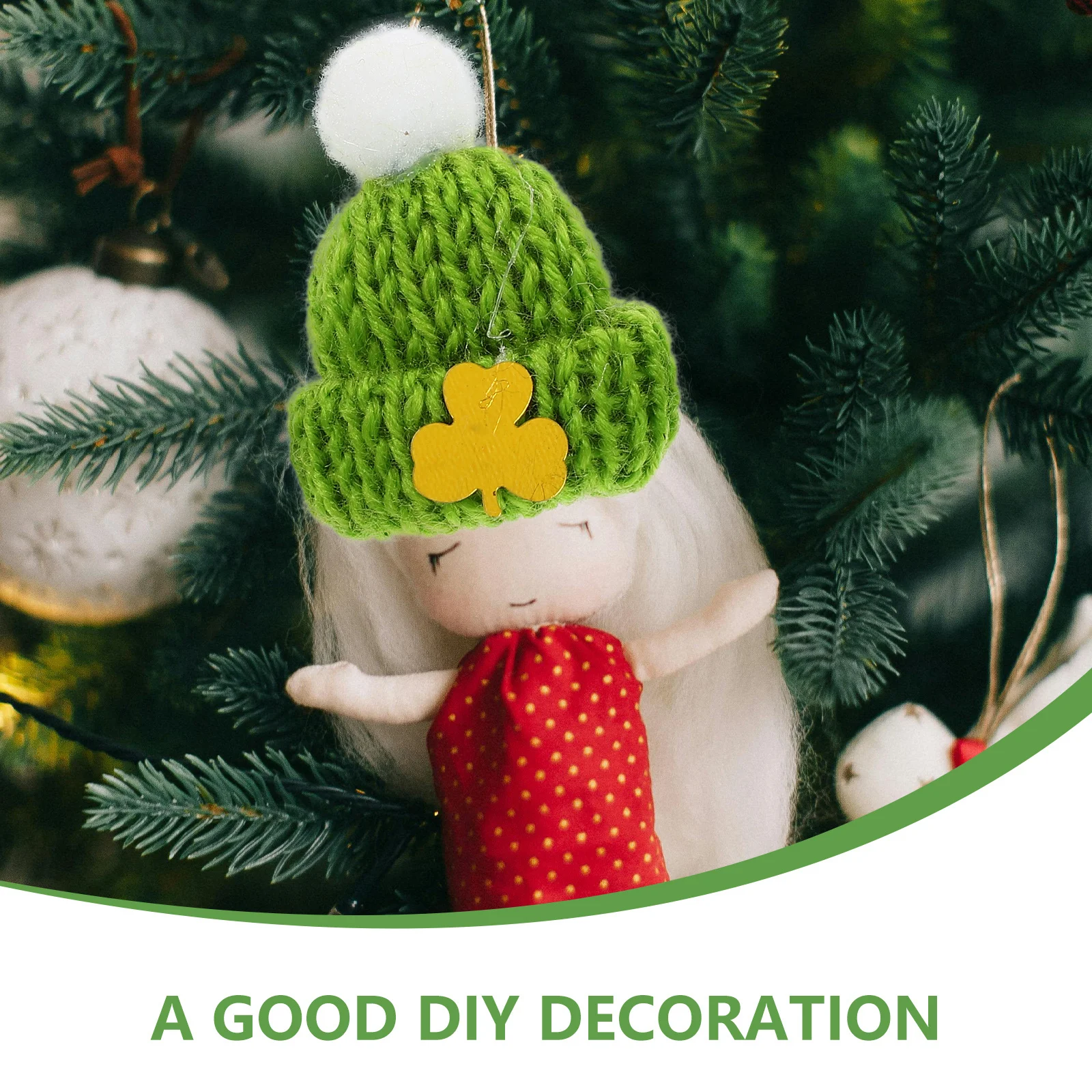 

5pcs 5 Pack Craft Mini Hats Crochet Cap DIY Knitting Formal Irish Holiday Decoration