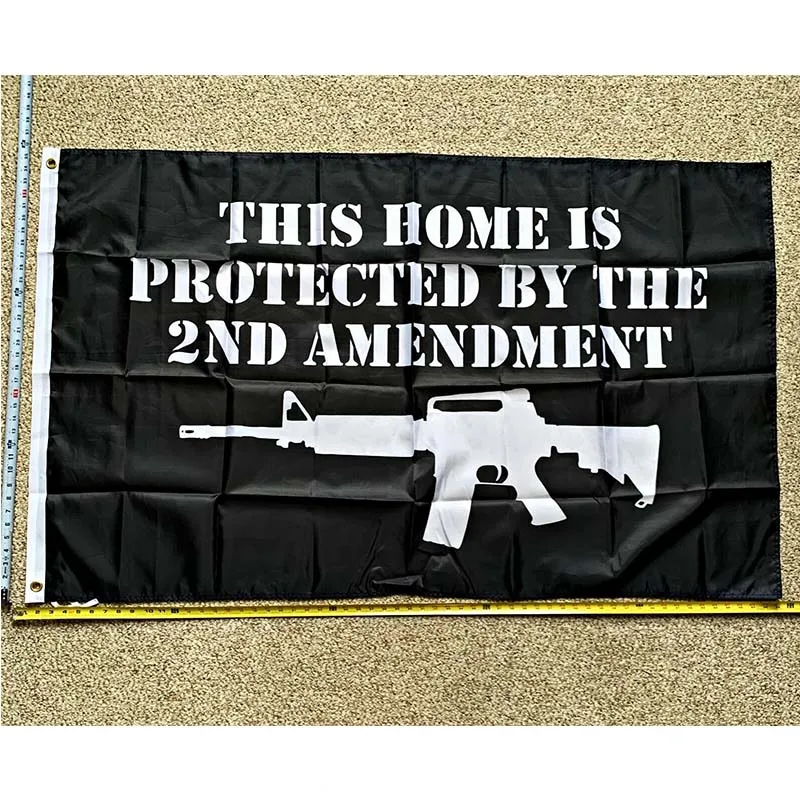 

Donald Trump Flag FREE SHIPPING 2nd Amendment Protects This Home Guns USA Sign Poster 3x5' yhx0307