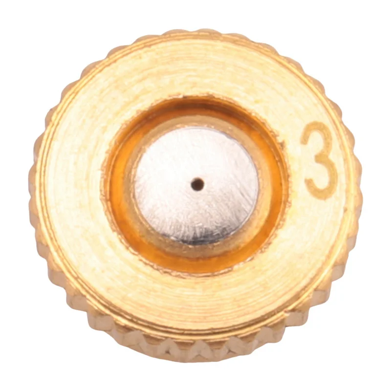 AB46-60Pcs Brass Misting Nozzles For Cooling System 0.012 Inch(0.3 Mm) Water Spray Nozzle Sprinklers Misting Cooling