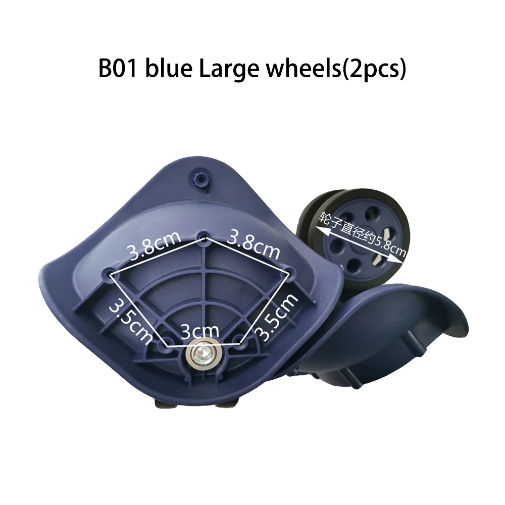LBJ Luggage wheel universal wheel PP Silent wheel pull rod box accessories Wheel cloth box wheel replacement