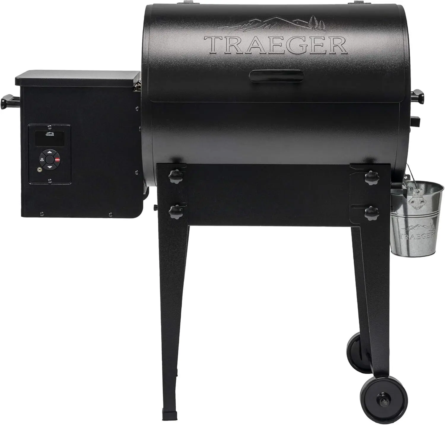 Portable Electric Wood Pellet Grill and Smoker with Folding Legs