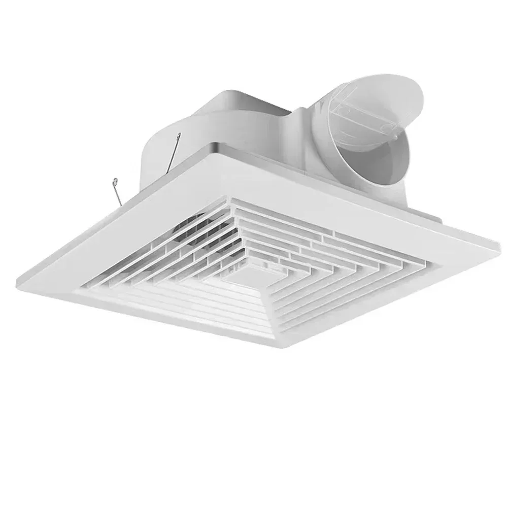 

Energy Efficient Ceiling Fan Home Ventilation White Integrated Design Moisture Removal Noise-reduction Technology