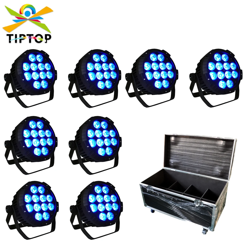 

Outdoor Wash Light LED Par Light 12x18W RGBWAUV WATERPROOF IP65 METAL HOUSING for Party Church Wedding Gardern + 8in1 Road Case