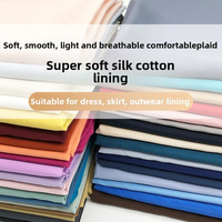 Micro-elastic Super Soft Silk Cotton Lining  Thin Fabric Clothing Jacket  Pants Chiffon Dress  Cheongsam Lining
