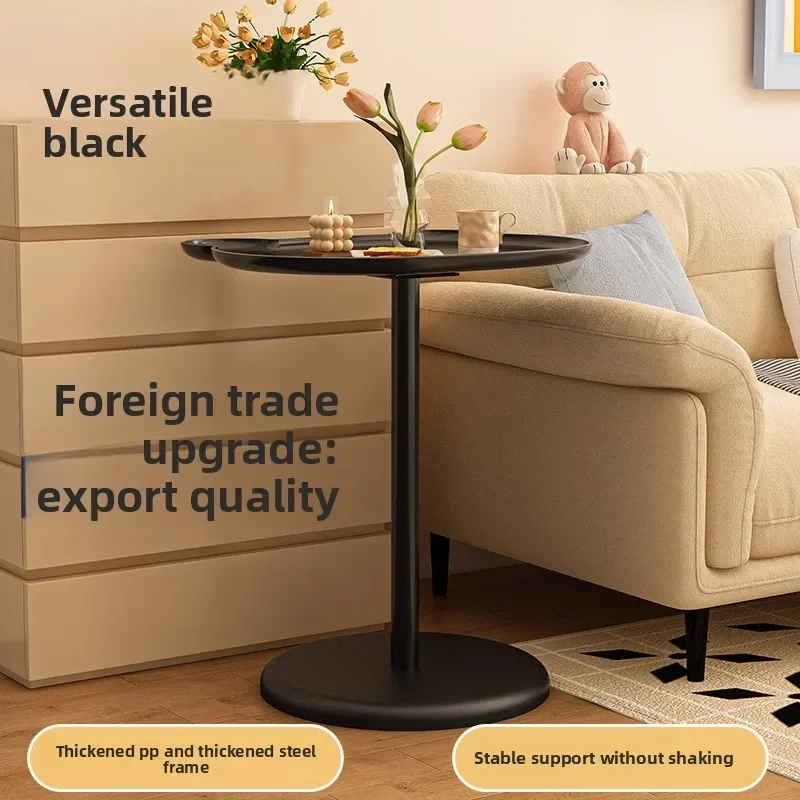 

Modern Small coffee table living room cream wind sofa edge table removable bedroom bedside table small round table
