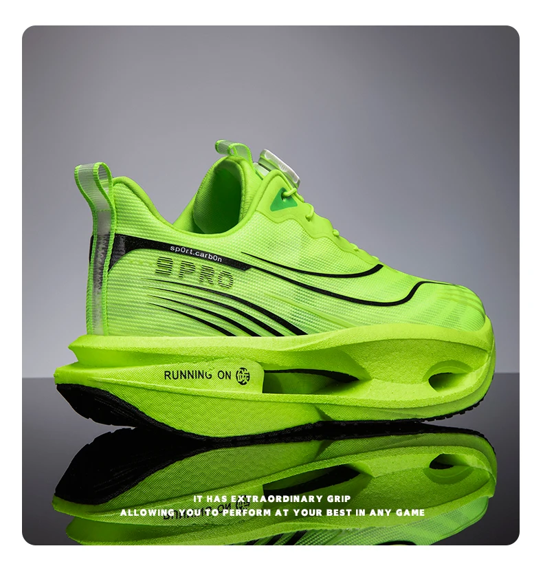 Herren-Sportschuhe, Laufschuhe mit Carbonplatte, Marathon-Sneaker für Herren, Rennschuhe, stoßdämpfende Sportschuhe für Damen. – Detail 19