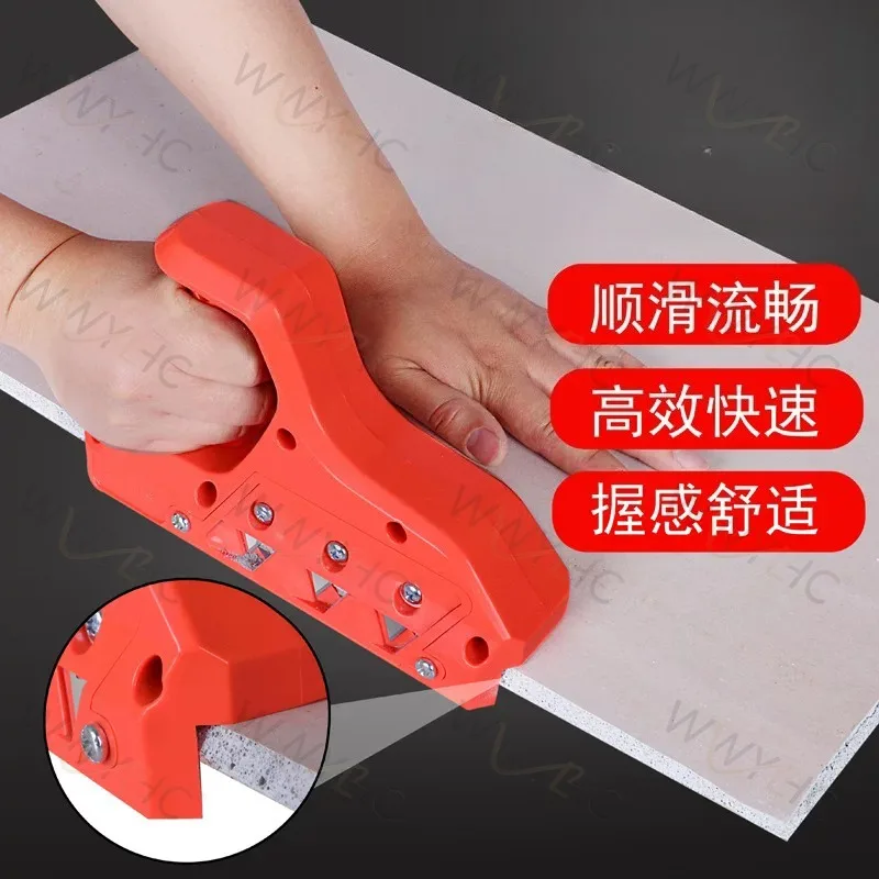 Gypsum Board V-Groove Chamfer Hand Plane, 45° & 60° Bevel Edge Trimmer, Woodworking Drywall Cutting & Grooving Tool