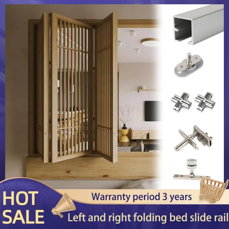 Left And Right Folding Sliding Windows Aluminum Alloy Kitchen Coffee Shop Open Bar Hanging Rail Narrow Frame Folding Window