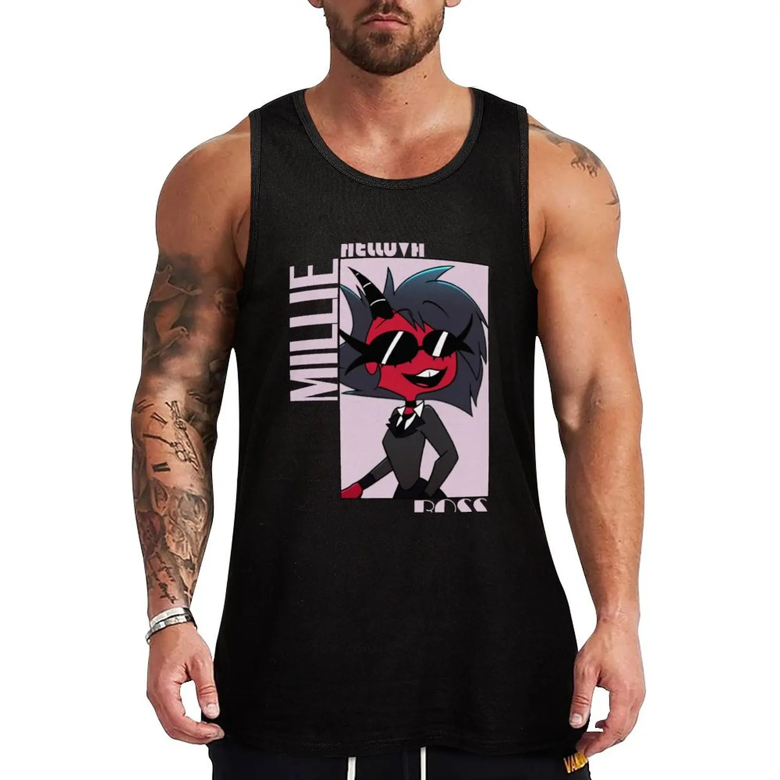 Helluva Boss Millie Tank Top Beach Vacation Tank Top Casual Sleeveless Loose Top