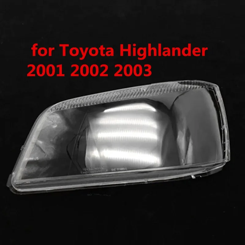 HTTCY      For Toyota Highlander 2001 2002 2003 Car Right Headlight Shell Lamp Shade Transparent Lens Cover Headlight Cover