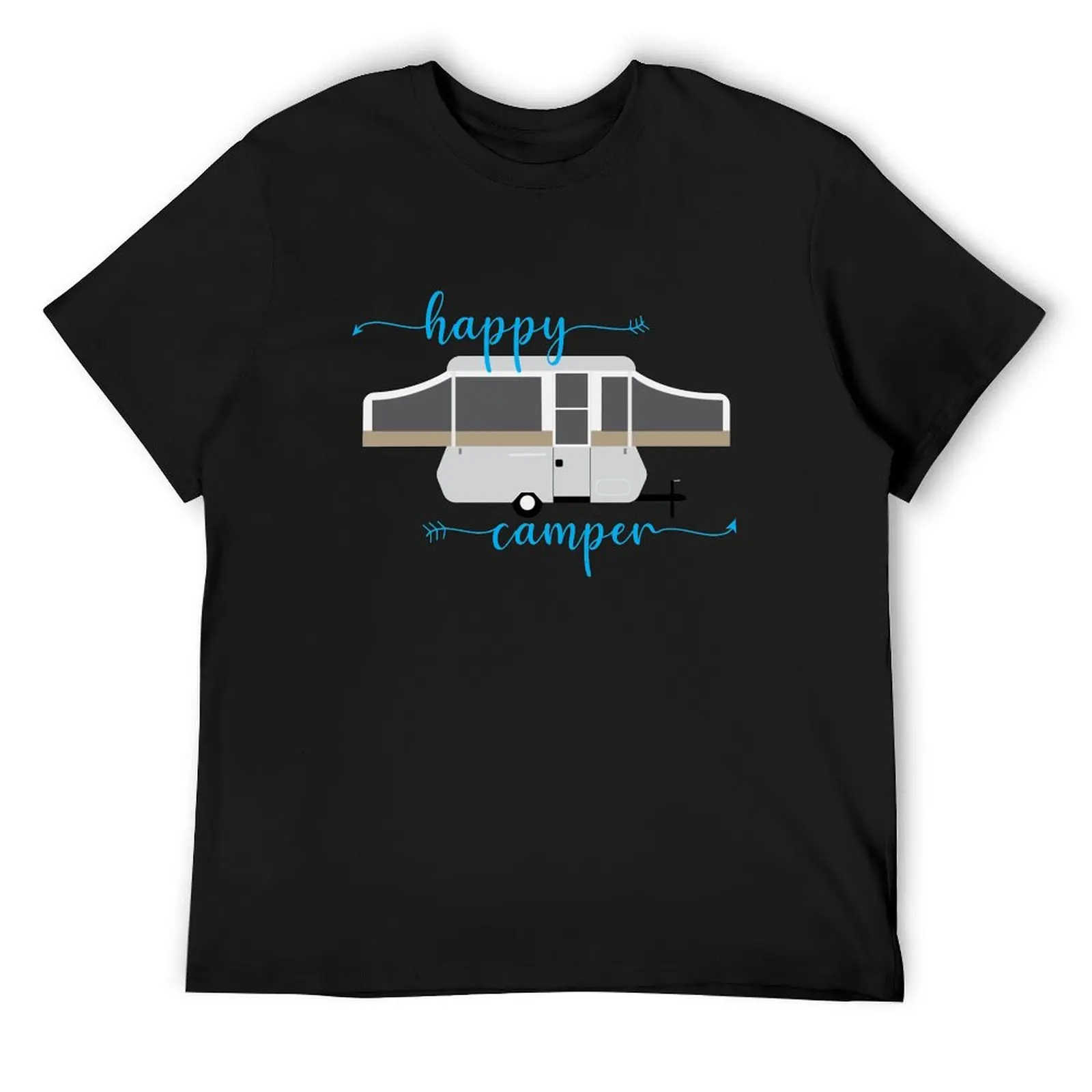 

Happy Camper T-Shirt quick-drying luxury designer oversized mens vintage t shirts