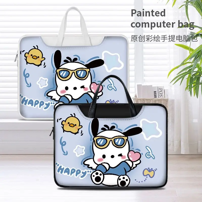 

Sanrio Pachacco Stitch Laptop Bag 14 16 15.6 Inch Laptop Bag Suitable for Macbook Air Pro Computer Shoulder Handbag Briefcase