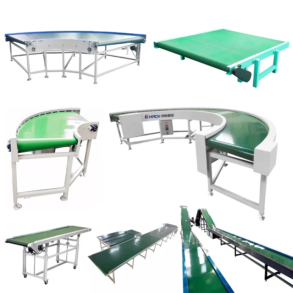 

Automatic Powered Motor Green Pvc Belt Conveyor Production Assembly Line Machine