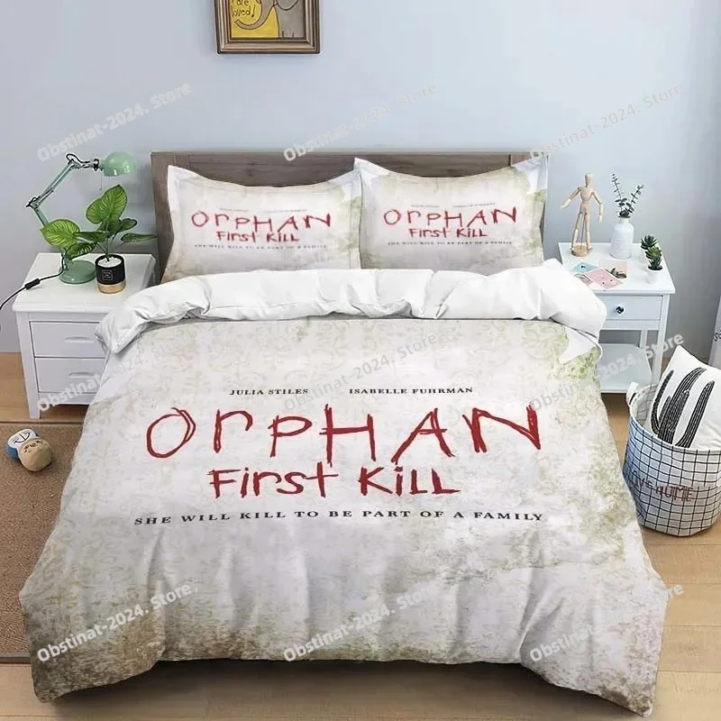 

3D Horror Movie Film Orphan Bedding Set Printed Duvet Cover Pillowcase Single Double Style Queen King Size Sets