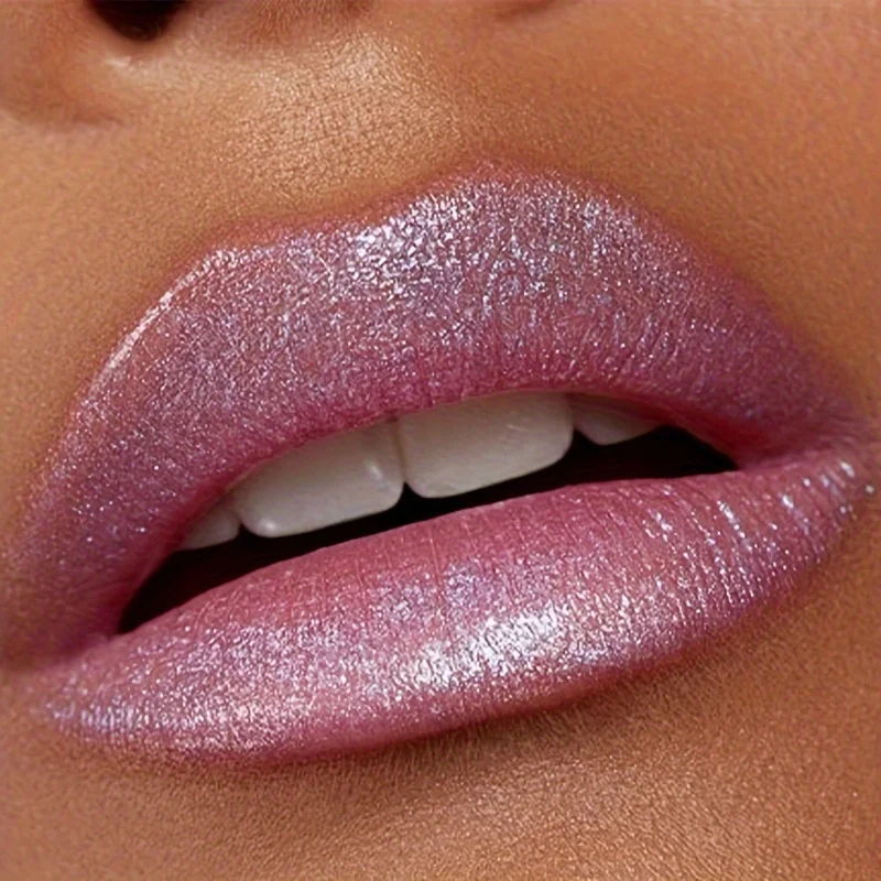1 個、グリッター口紅、スパークリングリップバーム、星空のきらめき、長持ち、光沢のある輝く唇のためのクリーミーなリップ美容化粧品
