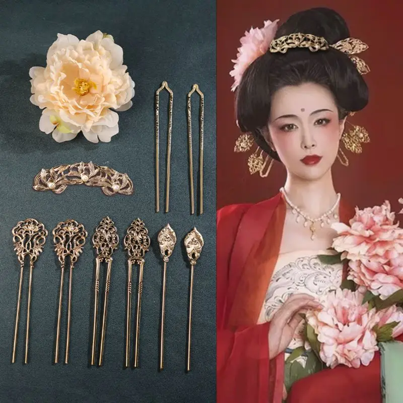 Whole Set Luxury Hair Accessories for Women Chinese Hanfu Headdress