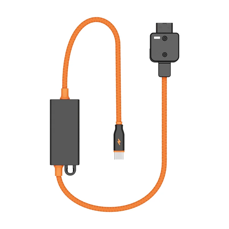 ABGI-DT-PD 20 V-마운트 충전기 브레이드 케이블 D-Tap - USB-C PD 카메라 및 휴대폰용 고속 충전