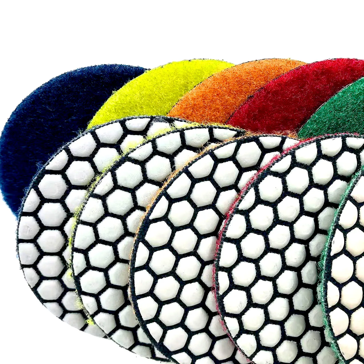 1 Stück-6 Stück 80 mm Diamant-Polierpads 50–1500 # Trockenpolierpads zum Schleifen von Granit, Marmor, Porzellan, Fliesen, Schleifplatte – Detail 7