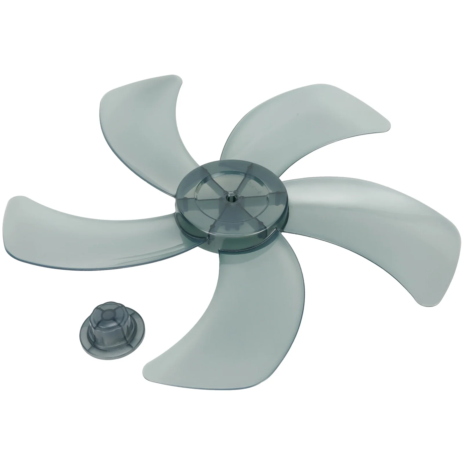 16 Inch Household Plastic Fan Blade Five Leaves With Nut Cover For Pedestal Household Fans Standing Fans Table