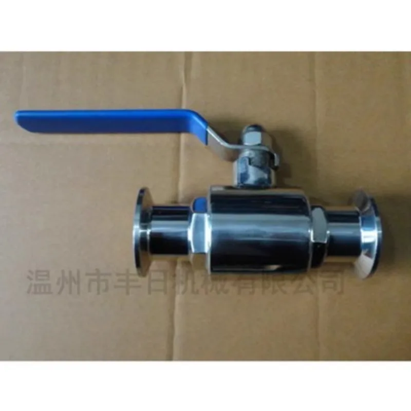 Sanitary level quick installation ball valve, straight through clamp type ball valve, 304 stainless steel