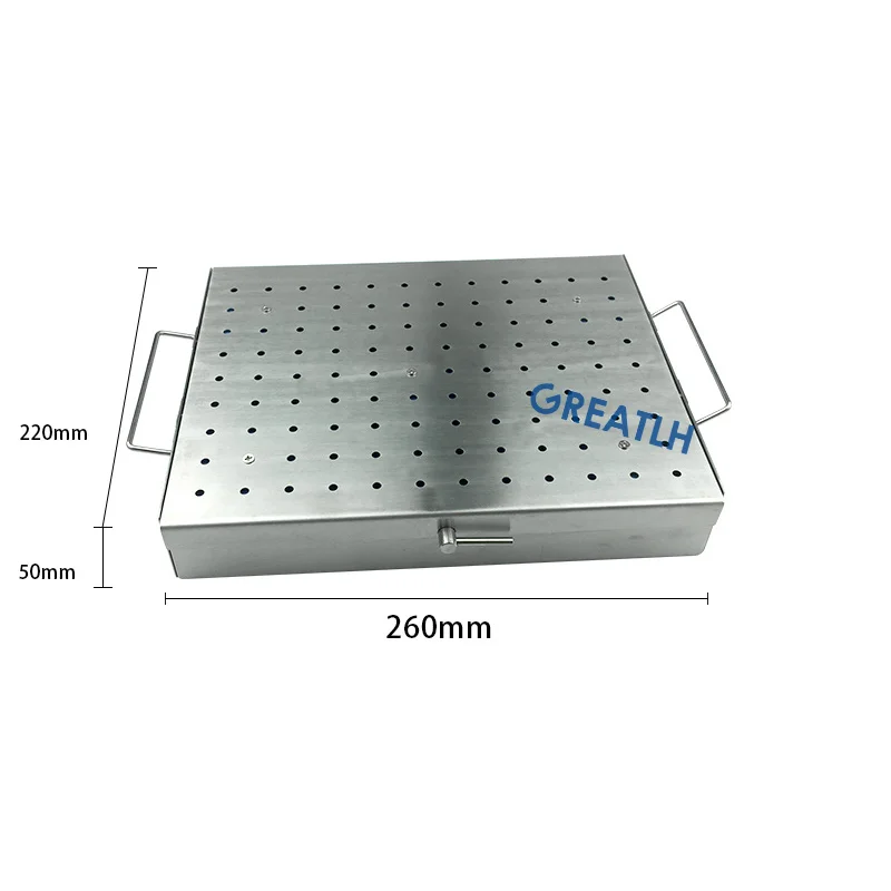 

1pcs Disinfection Box Sterilization Tray with 2pcs Silicone Mat Instruments Box Case