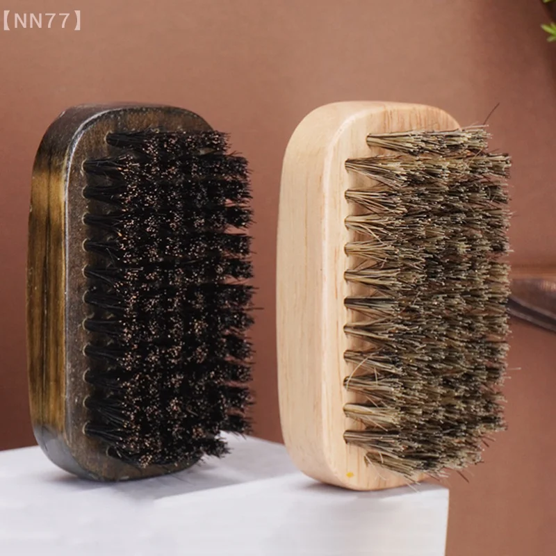 หมูป่าธรรมชาติแปรงเคราผู้ชายโกนคอ Duster แปรงทําความสะอาดตัดผมน้ํามันหัวแกะสลักผมจัดแต่งทรงผมเครื่องมือ