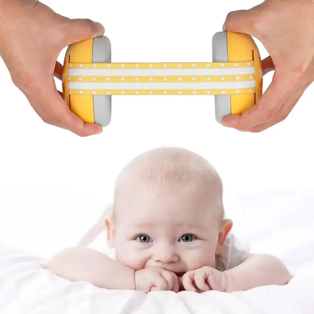 Penutup Telinga Pengurang Kebisingan Bayi yang Dapat Disesuaikan, Pelindung Pendengaran, Headphone Peredam Kebisingan ABS dengan Ikat Kepala Elastis Meningkatkan Tidur