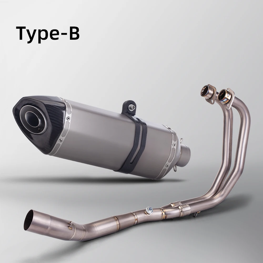 High QualityMotorcycle Complete Exhaust System Exhaust,Connecting Pipe,  Slip On Front Pipe, R3, R25, MT05, MT03, 2015-2023