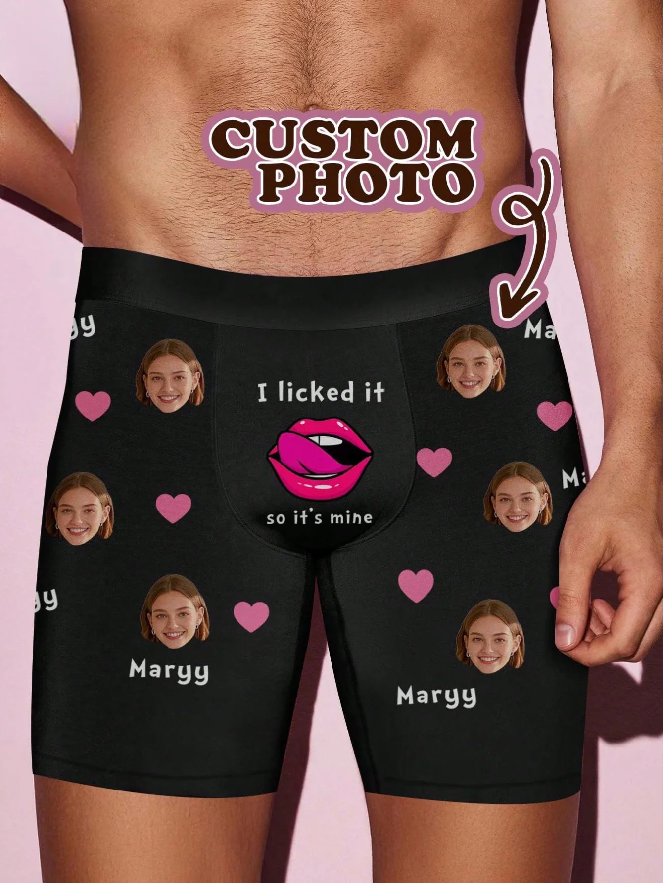 

Custom Face Boxers For Men Personalized Valentines Gift For Him Husband Boyfriend Anniversary Funny Photo Underwear Gift