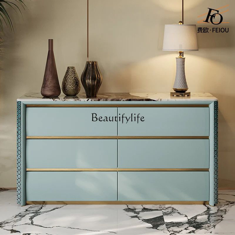 

02High-end TV cabinet, fully installed bedroom storage entrance storage cabinet