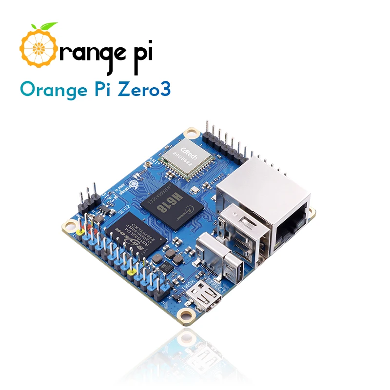 Orange Pi Zero 3 1G/1.5G/2G/4G RAM Allwinner H618 64-Bit WiFi 5+BT 5.0 Gigabit LAN Port Board Optional Case For Orange Pi Zero 3