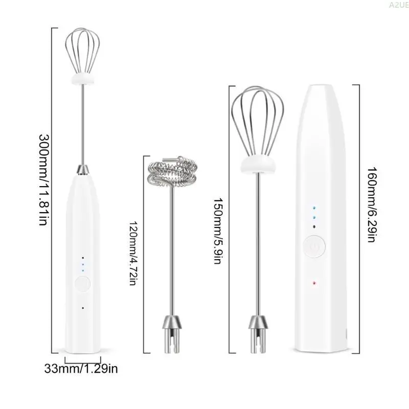 a2ue便利なワイヤレスキッチンスターラーハンドヘルドビーター屋外旅行用の多機能ミキシングツールエレクトリックブレンダー