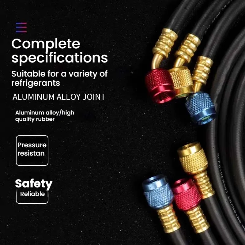 r134a R410A AC Refrigerant Charging Hoses HVAC Air conditioning tool car silicone hose pipe Air Condition System Maintenance