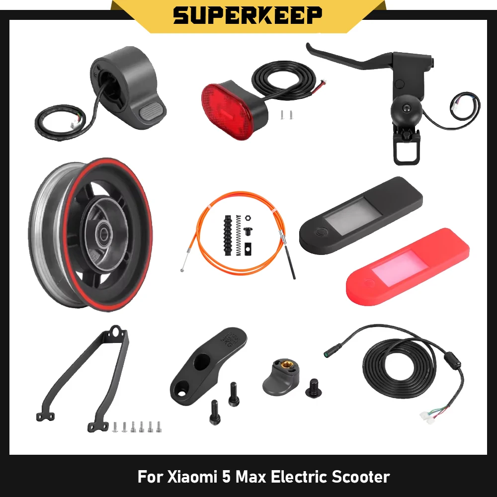 For Xiaomi 5 Max Scooter Motor Wheel Hub Thumb Throttle Dashboard Cover Controller Brake Handle Taillight Hall Various Parts