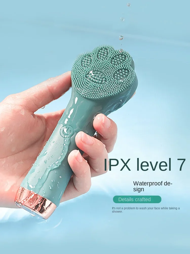 Gratis Verzending Elektrische Gezichtsreiniging Instrument Ultrasone Trillingen Opladen Siliconen Gel Cleansing System Schone Poriën