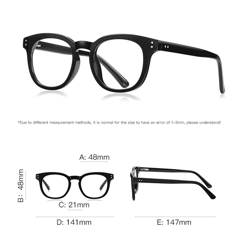 Kizn anti-luz azul miopia óptica óculos quadro nova liga retro fotocromático feminino masculino prescrição óculos-0.50 a-10