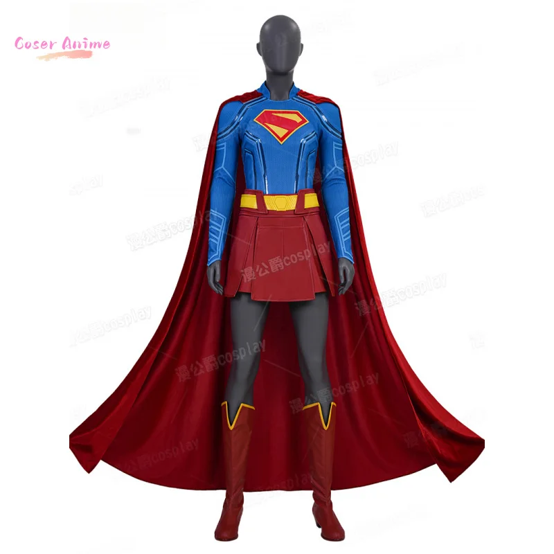 

Костюм для косплея Supergirl, униформа на Хэллоуин, карнавал, вечеринку, Рождество, ролевая одежда, одежда