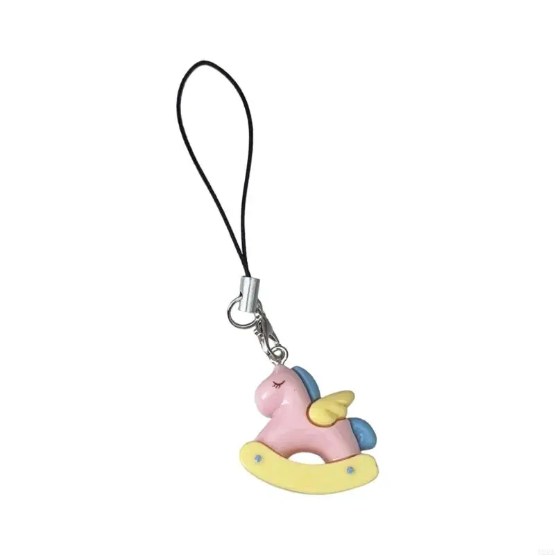 2026 New Multipurpose Phone Strap With Keychain Feature Colorful Horse Designs Accessory