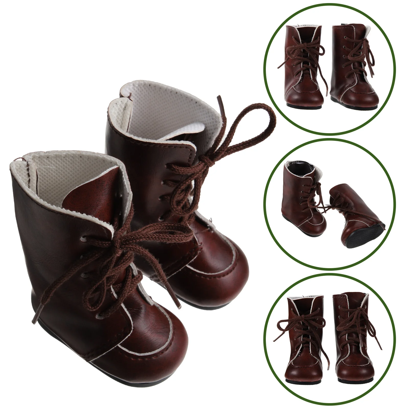 18-Inch Boots Simulation Shoes Toy Mini Toys Scene Props House Decor for Girls Fashion Resin Model