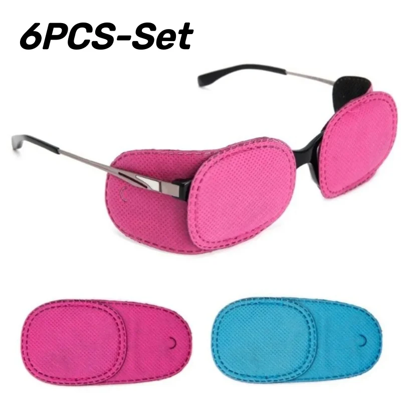 

6PCS Children Amblyopia Eye Patche Treating Strabismus Glasses Therapy Kids Corrective Vision Eye Health Care Eyewear Accessorie