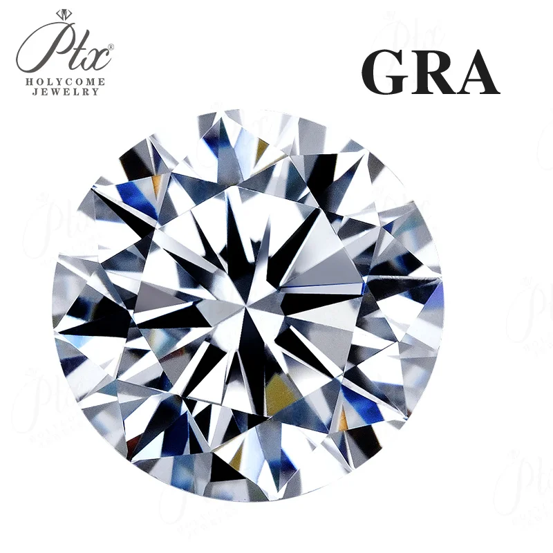 

0.1-10CT Moissanite Round Brilliant Cut D VVS1 Beads Handmade Jewelry Making Supplies Fit All Jewelry Style With GRA Certificate