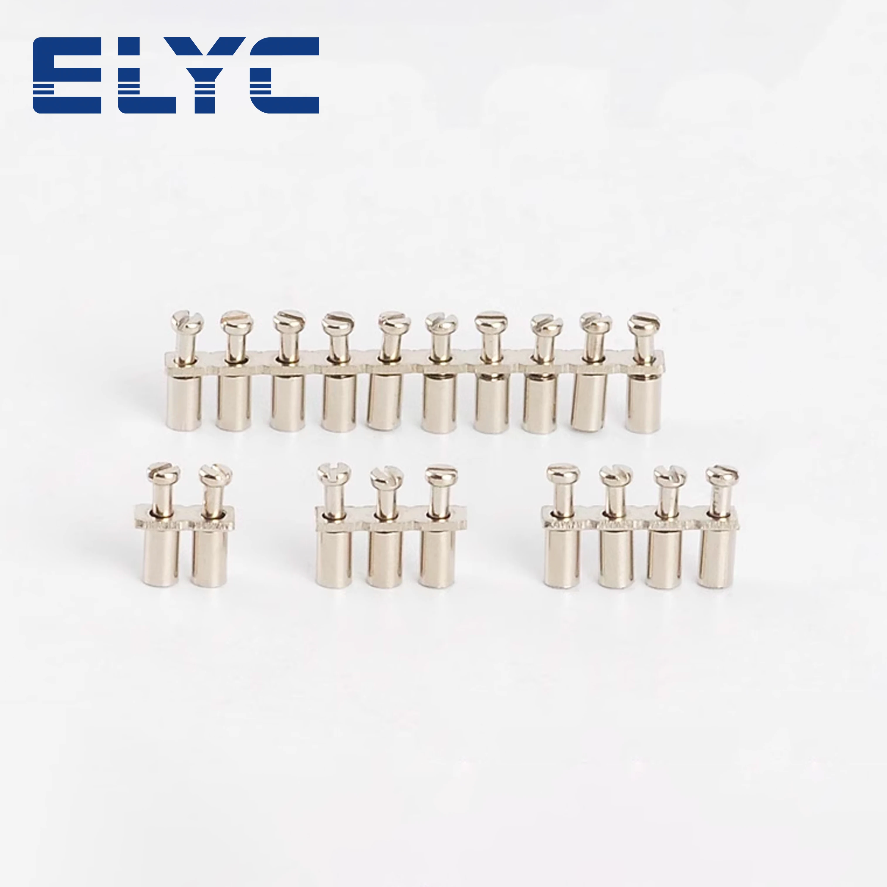 10Pcs FBI 10-4 Fixed Bridge 10 Pole Strips For UK1.5N UK 1.5 Din Rail Terminal Block Electric Connector FBI 10-4 Wire Jumpers