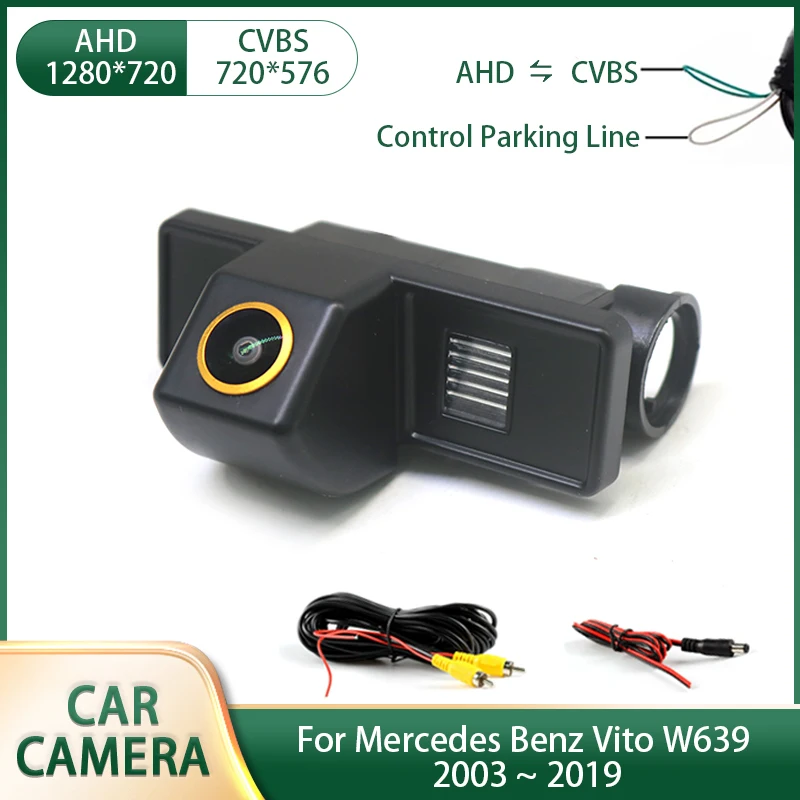 AHD Car Rear View Reversing Camera for Mercedes Benz Vito W639 2003 ~ 2019 Waterproof Night Vision Backup Camera