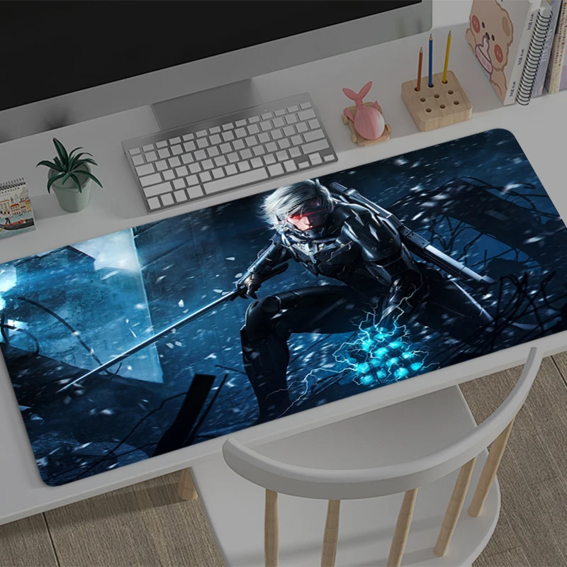 Gaming Mouse Pad White Demon R-raiden Jack Office Carpet Mouse Mats Gamer Desk Accessories Computer Table Pads PC Anime Mousepad