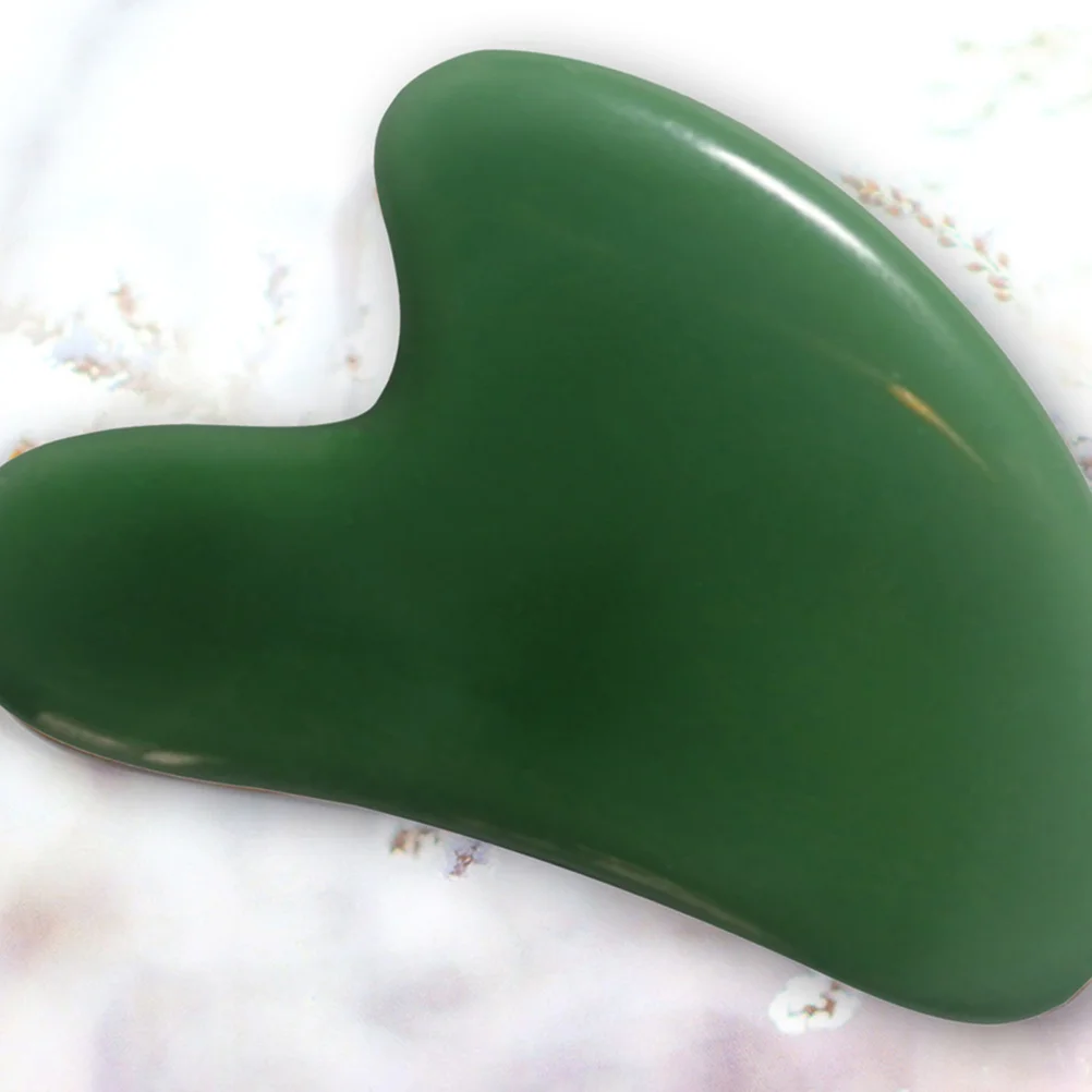 

Natural Jade Guasha Board Smooth Polished Gua Sha Facial Body Massage Tool Relax Tension Fatigue Enhance Facial Complexion
