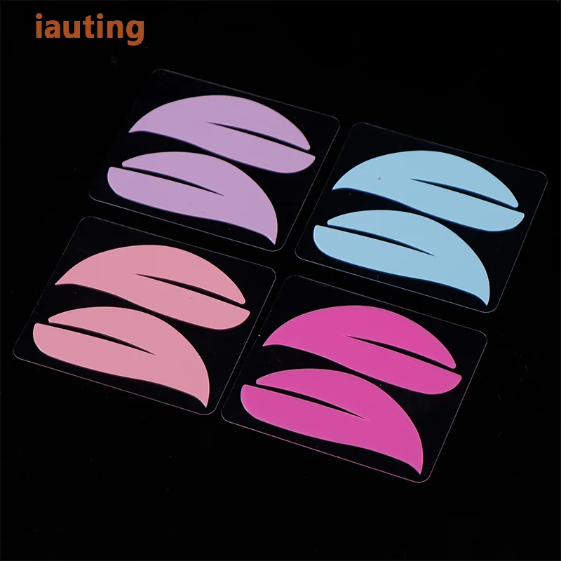 New Reusable 1Pair Eye Pads Silicone Stripe Lash Lift Eyelash Extension Hydrogel Patches Under Eye Gel Patch Makeup Tools