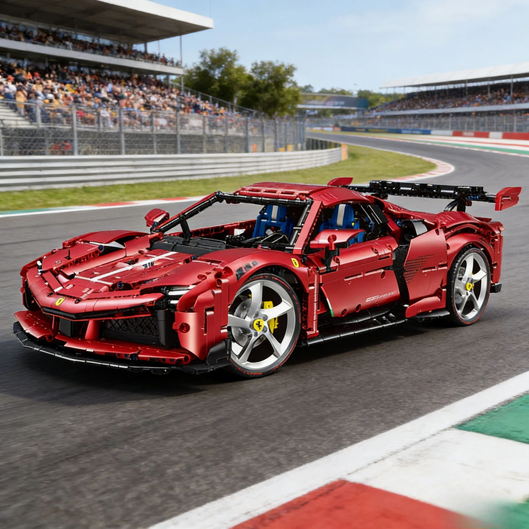 GULY 10623 1:8 Scale 3639Pcs MOC Supercar Race Car Technology Building Block Sports Car DIY Assembly Bricks Toy for Boys Kids
