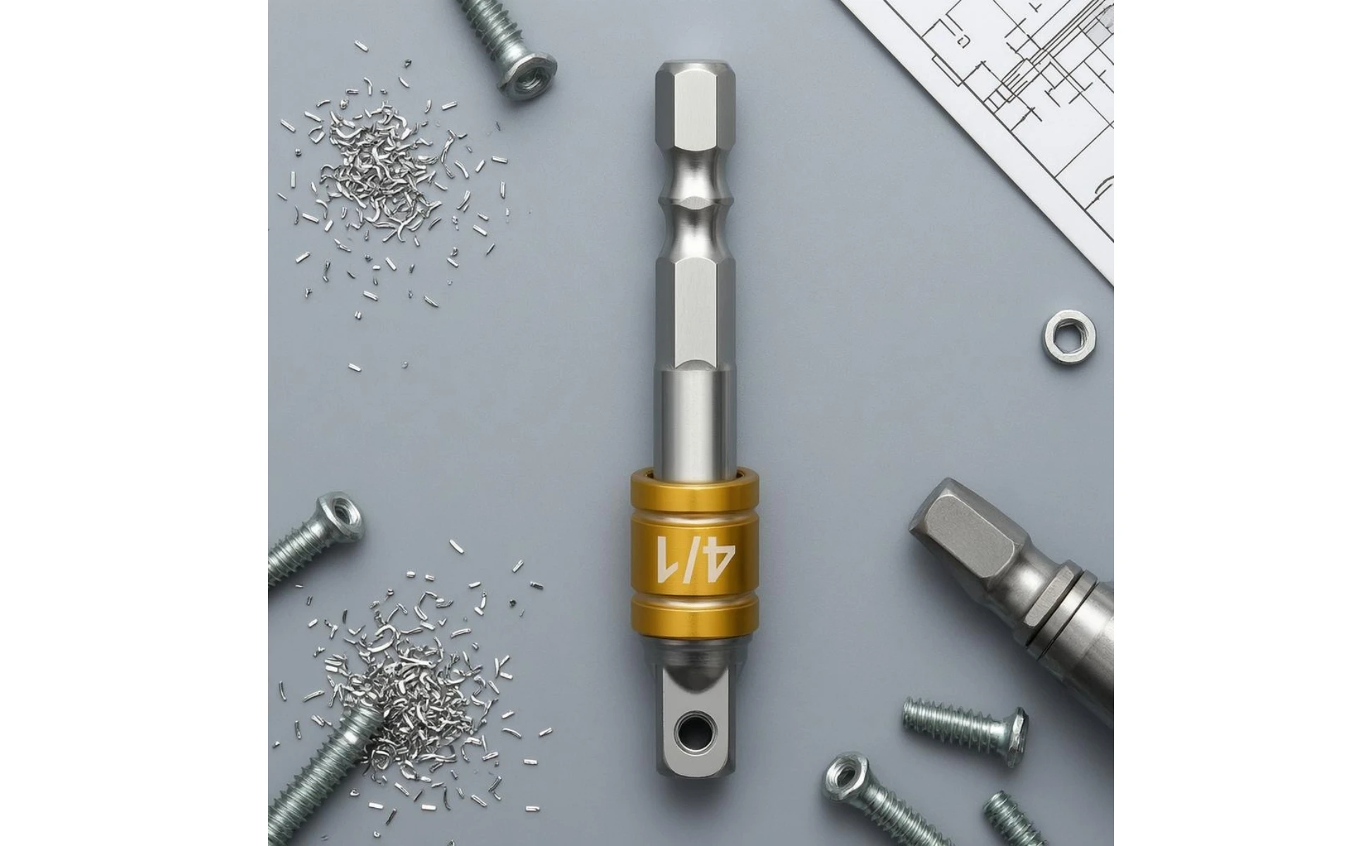 Hex Shank Adapter Bit Electroplated Hex to Square Adapter Socket Converter Forged Metal Power Tool Part Compact Hex Shank Adapter Bit Electroplated Hex to Square Adapter Socket Converter Forged Metal Power Tool Part Compact